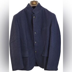 Corneliani Navy Textured Blazer